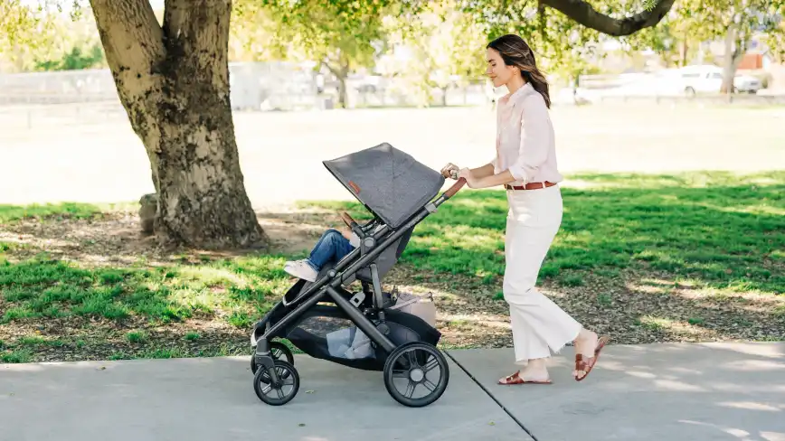 Parent pushing their single child seated in the Toddler Seat